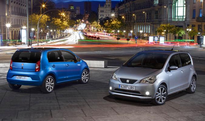 Con diferencias pequeñas, el SEAT Mii electric es básicamente el mismo coche que el Skoda Citigo e iV y el VW e-up!