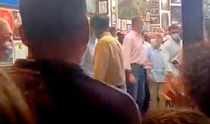 Captura del vídeo donde se ve al Rey en La Mazaroca.