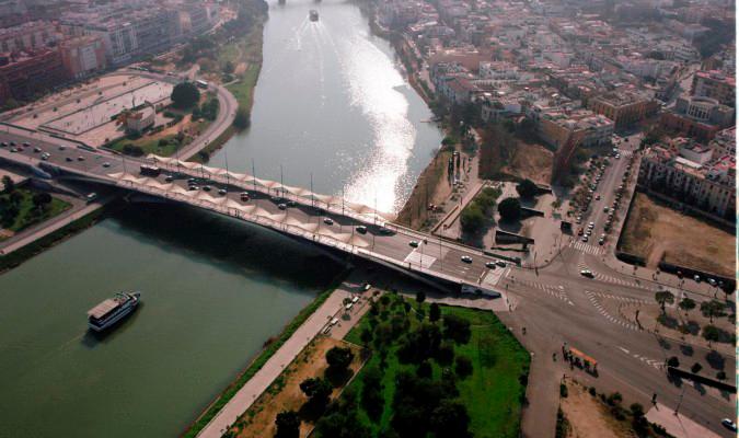 Sorpresa por una invasión de camalote en el río Guadalquivir