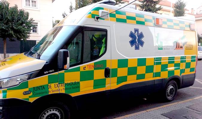 Una ambulancia del 112 Extremadura.
