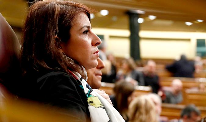 Adriana Lastra en el Congreso. / EFE