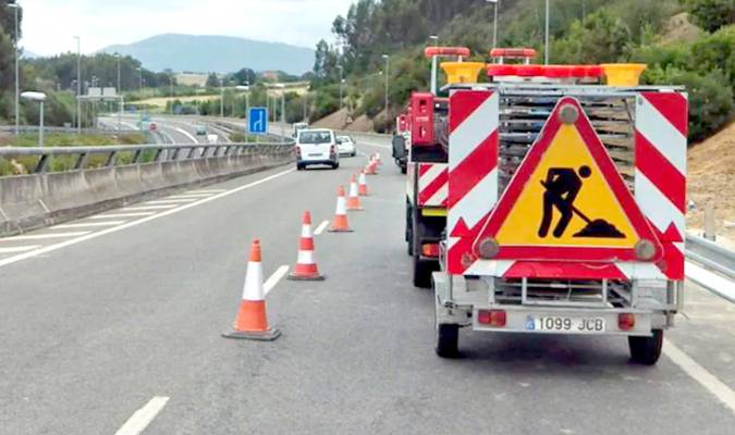 261 conductores multados por no respetar las señales en carreteras con obras