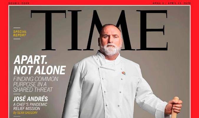 Imagen del popular chef español en la revista Time. 