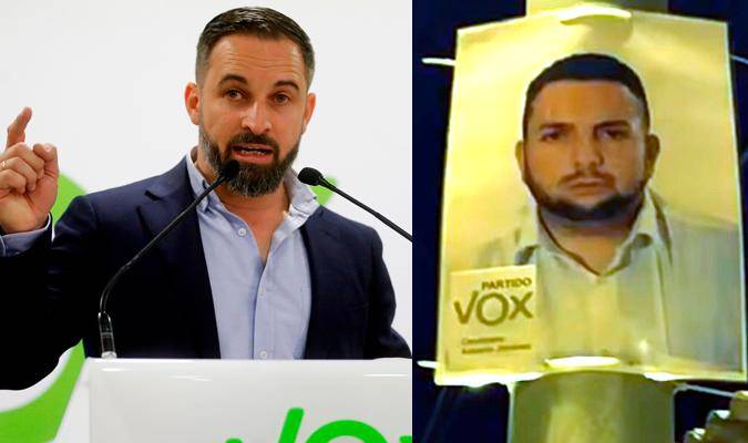 El candidato de Vox en Alfarràs (Lleida), Antonio Jiménez (d). / El Correo