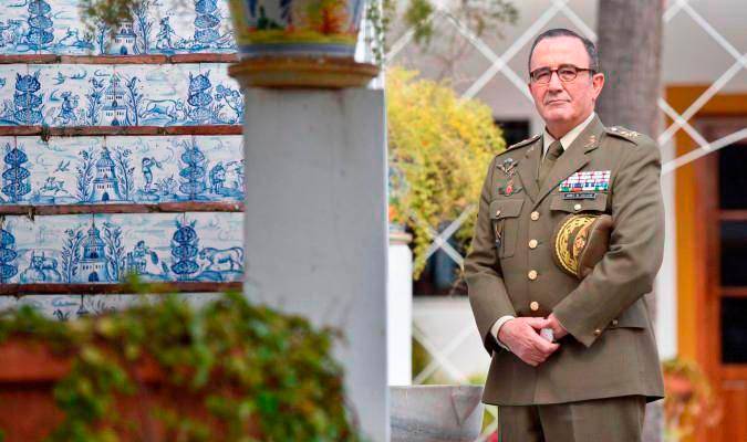 El teniente general jefe de la Fuerza Terrestre del Ejército de Tierra, Juan Gómez de Salazar Mínguez. / Fotos: Jesús Barrera