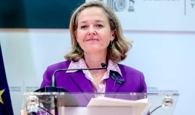 La vicepresidenta primera y ministra de Asuntos Económicos y Transformación Digital, Nadia Calviño. / Ricardo Rubio - E.P.