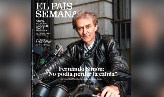 Fernando Simón en la portada del próximo número de El País Semanal. / El Correo