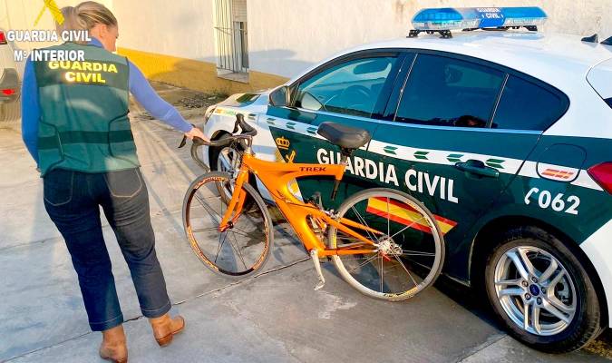 La bici de 6.000 euros recuperada. / Guardia Civil