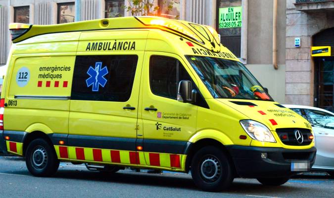 Ambulancia del Sistema d’Emergències Mèdiques.