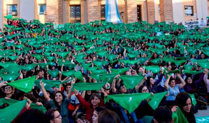 Manifestación pro aborto en Argentina. / EFE