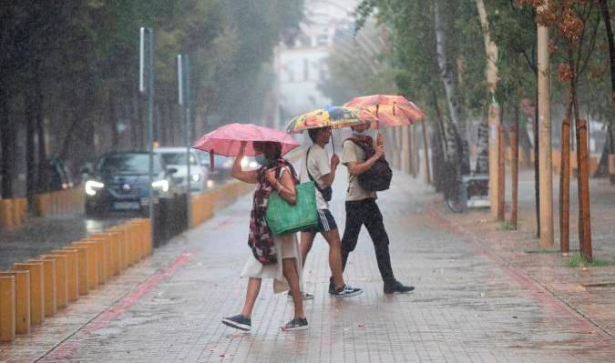 Llega la lluvia a Sevilla