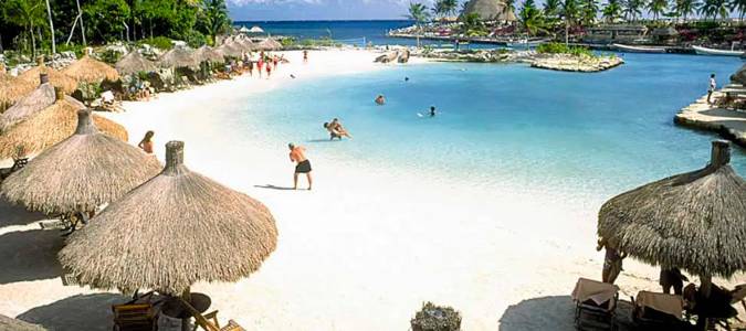 Una playa de la Riviera Maya.