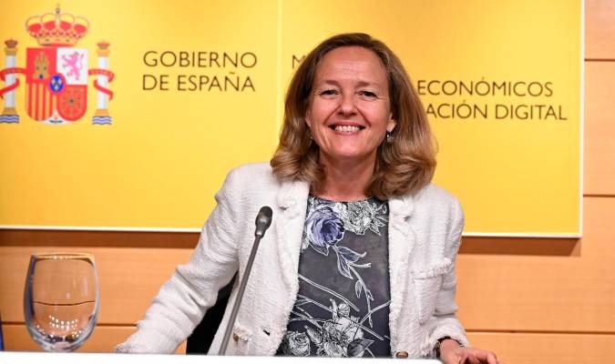 La vicepresidenta primera y ministra de Asuntos Económicos, Nadia Calviño. EFE/ Fernando Villar