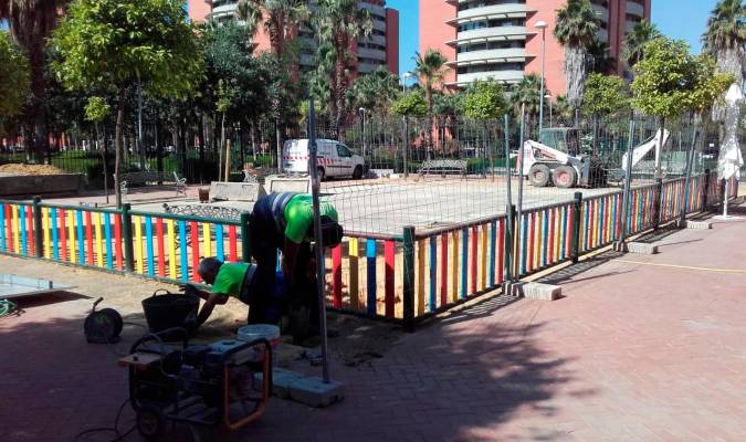 Jardines de Hércules recupera su parque infantil después de año y medio