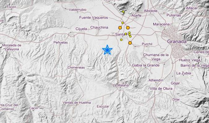 Un fuerte terremoto con epicentro en Santa Fe sacude Granada