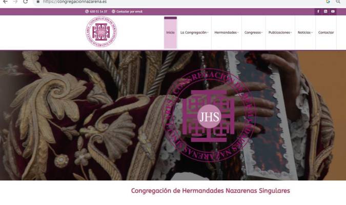 Nueva web de la Congregación de Hermandades Nazarenas Singulares