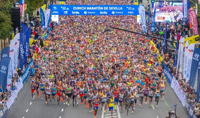 El Maratón de Sevilla 2024 agota sus 12.000 dorsales