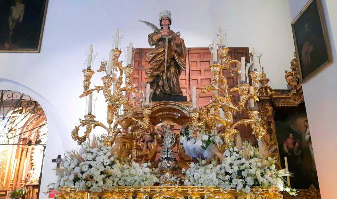 Santa Lucía presidirá un altar en el Corpus de Santa Catalina 