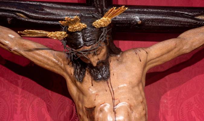 El Cristo de Burgos tras la intervención de Gutiérrez Carrasquilla