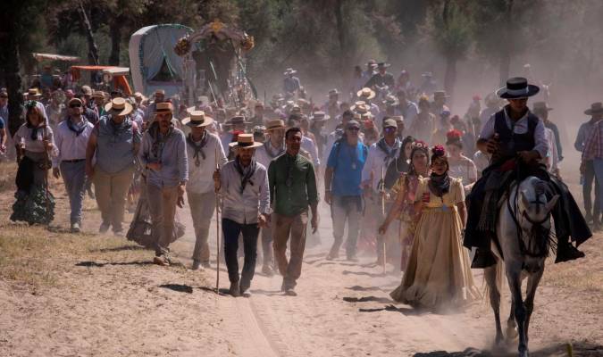 El Rocío afronta su última jornada de Romería, que finaliza con la salida de la Virgen