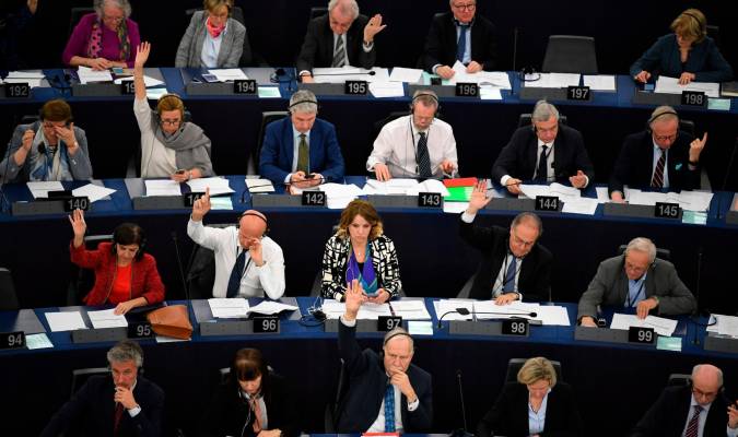 Una sesión del Parlamento Europeo en Estrasburgo. EFE/ Patrick Seeger
