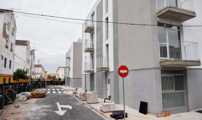 Nuevas viviendas de la primera fase de reconstrucción de Los Pajaritos.