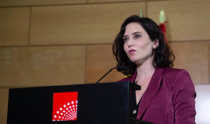 La presidenta en funciones de la Comunidad de Madrid, Isabel Díaz Ayuso. / Alberto Ortega - E.P.