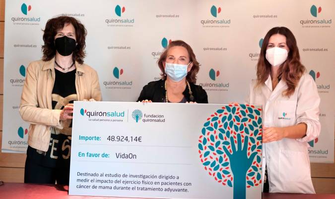 Fundación Quirónsalud concede una beca de investigación al proyecto VidaON para pacientes con cáncer de mama