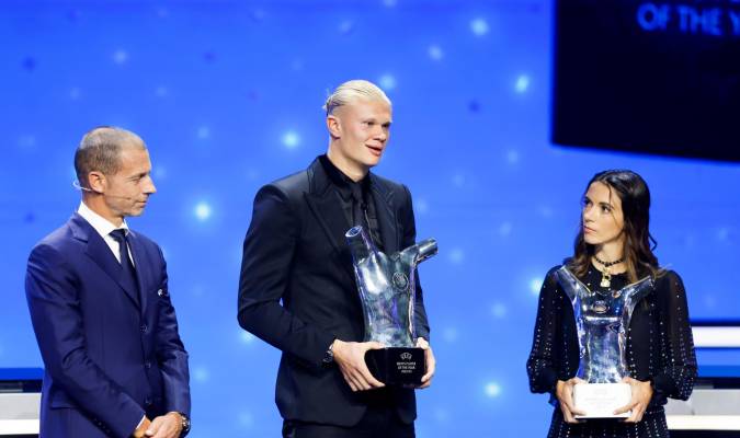 Erling Haaland, mejor jugador del año de la UEFA