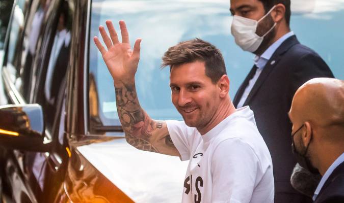 Leo Messi en París. / EFE