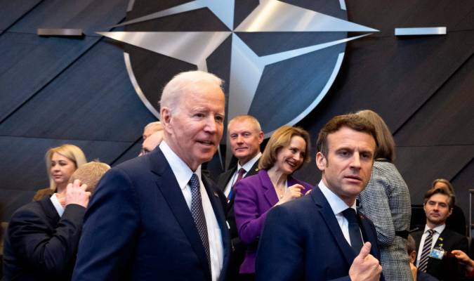 El presidente de EEUU, Joe Biden (i) y el presidente francés, Emmanuel Macron . / E.P.