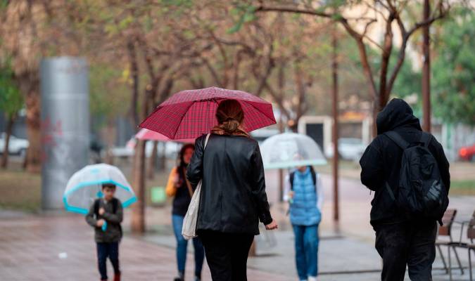 Varias personas con paraguas en un día lluvioso. / E.P.