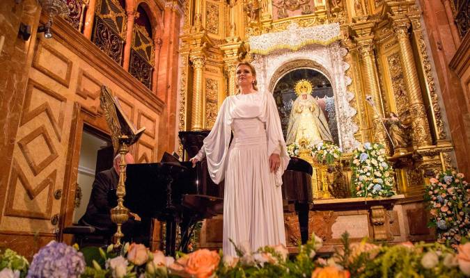 Concierto ofrecido en la Basílica de la Macarena ante la Virgen de la Esperanza. Foto: Hdad. Macarena.