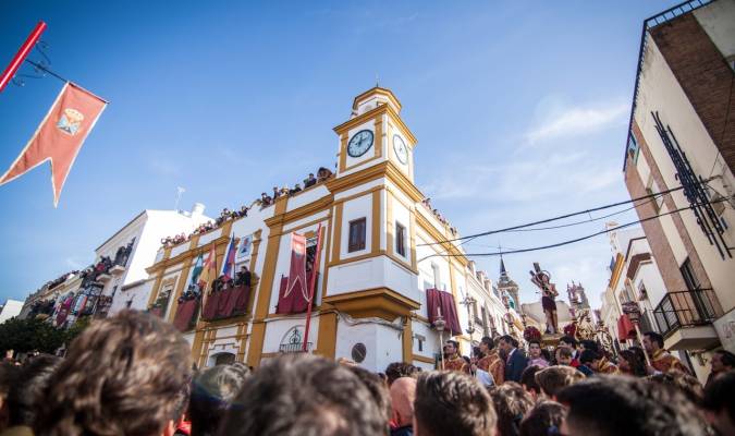 Un momento de la celebración de San Sebastián vivida este sábado en La Puebla del Río. Fotos: Ayuntamiento La Puebla