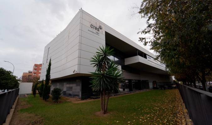 Eedificio del Centro de Recursos Empresariales Avanzados (CREA) de Sevilla, donde se ubicará la sede de la futura Agencia Espacial Española. / Francisco J. Olmo - E.P.