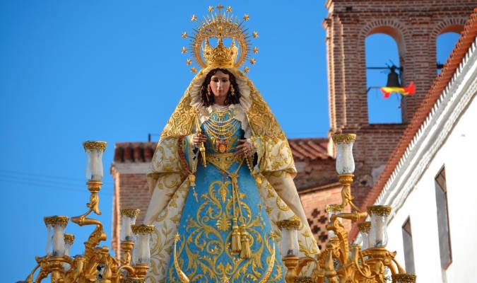 La Virgen de Guaditoca regresa a la Iglesia tras la celebración de su Romería de Abril