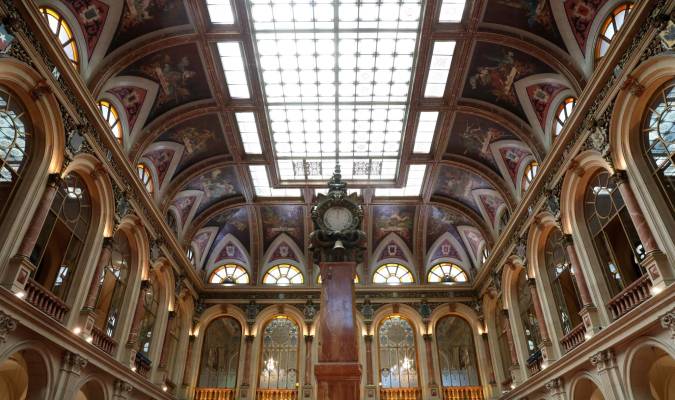 Interior del Palacio de la Bolsa de Madrid. / Marta Fernández Jara - E.P.