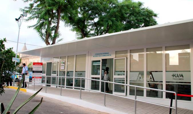 La nueva sala de espera del Hospital Macarena, que se sitúa junto al Policlínico. / El Correo