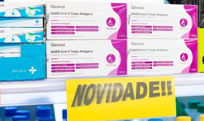 Test de antígenos en los Mercadona de Portugal.