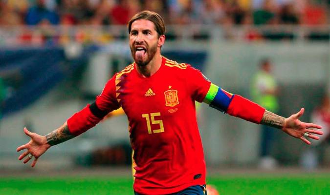 Sergio Ramos, capitán de la selección española y el Real Madrid. / EFE