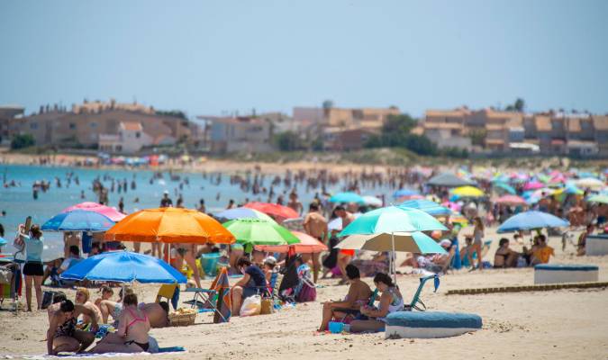 Playa de Levante, en la Manga del Mar Menor. / E.P.