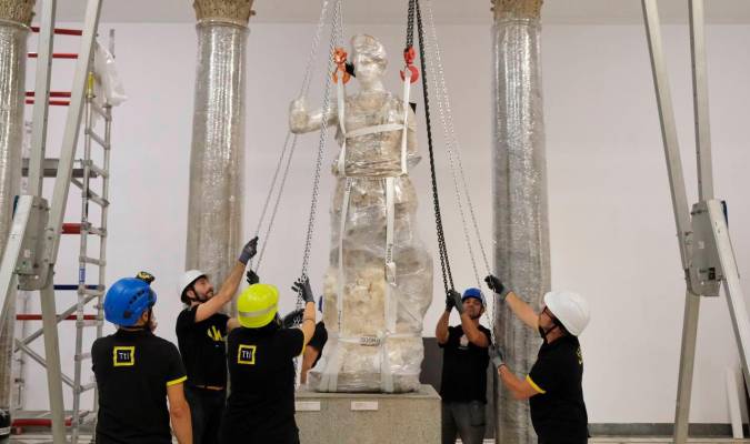 El Museo Arqueológico de Sevilla traslada sus grandes esculturas de Venus, Mercurio y Diana