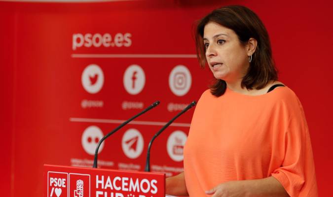 La vicesecretaria general del PSOE, Adriana Lastra. / EFE/ Luis Millan