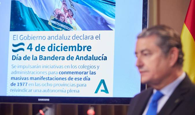 El Día de la Bandera de Andalucía será laborable y se celebrará el 4 de diciembre