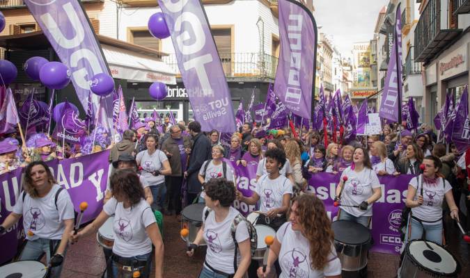 Manifestación por el 8M en Sevilla. MARÍA JOSÉ LÓPEZ