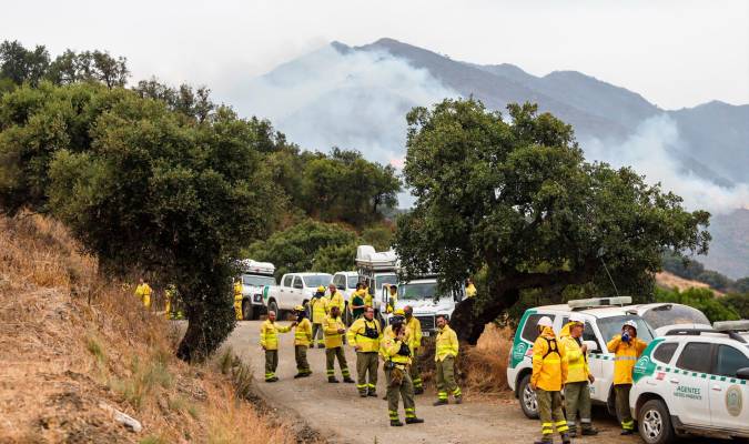 Alarma por un incendio en Ronda a pocos kilómetros del de Sierra Bermeja