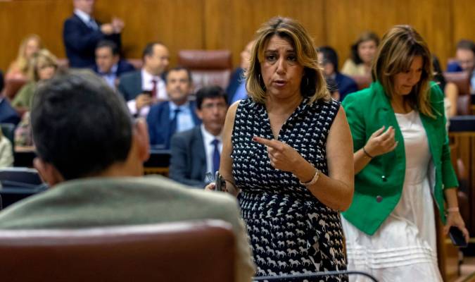 La presidenta del grupo parlamentario socialista, Susana Díaz. EFE/ Julio Muñoz