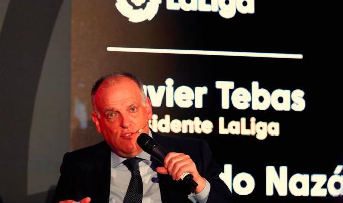 El presidente de la La Liga Española, Javier Tebas. / Efe