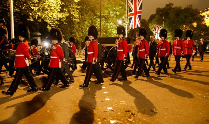 Así ensayan en Londres la procesión del cortejo fúnebre de Isabel II