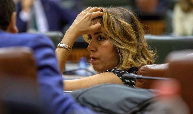 Susana Díaz, en el Parlamento andaluz. / Efe